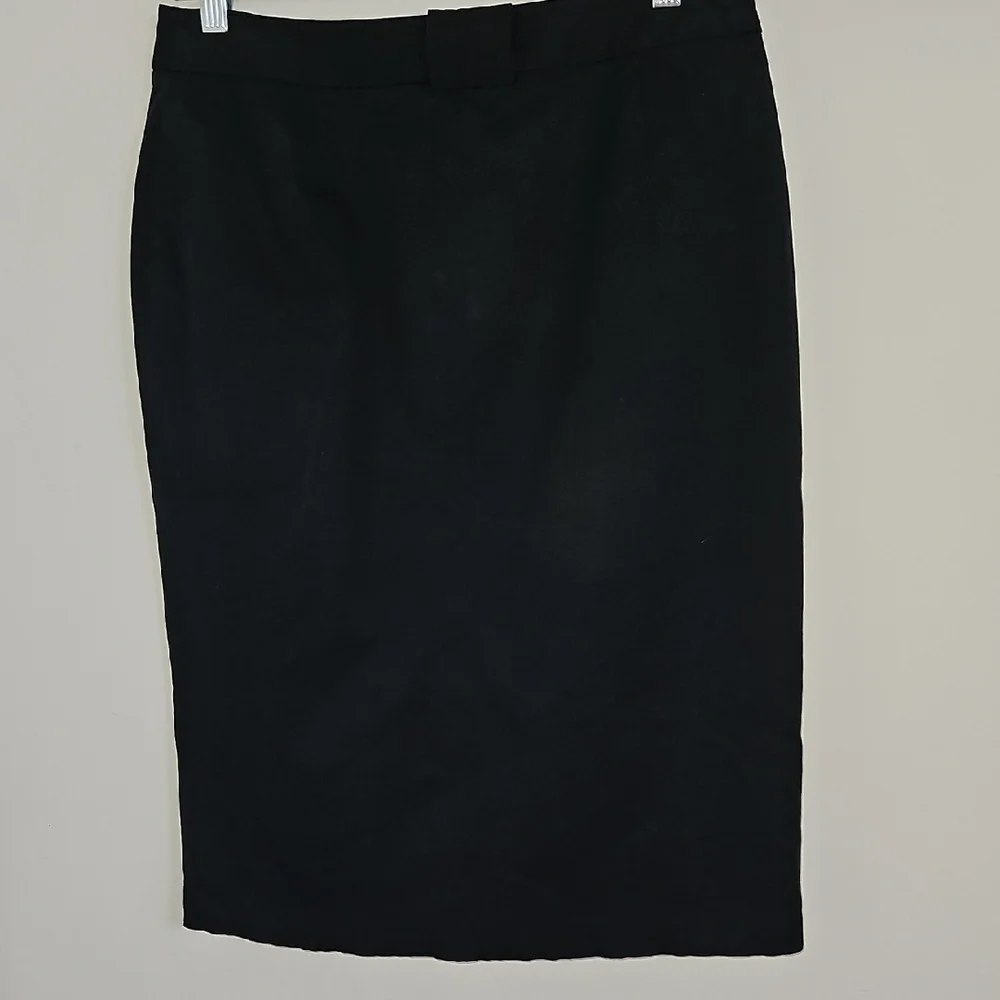 J.McLaughlin Black Classic Preppy Career Pencil Skirt Size 8
